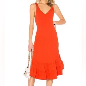 Free People Into You Maxi Dress in Red